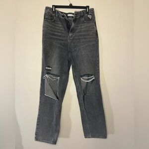 PacSun women’s 90s boyfriend black ripped jeans. Size 31.